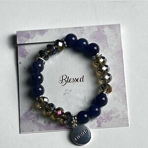 Blessed Women's Purple Stretchy Bracelet One Size